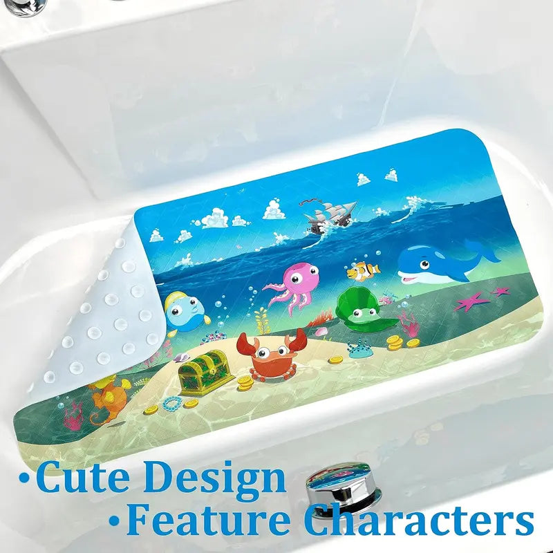 Non-Slip Bath Mat Shower Mats for Tub Kids,Anti-Slip-Resistant Bathtub Tub Mats Bathroom Mat XL Large Bath Mat 35X15 Inches