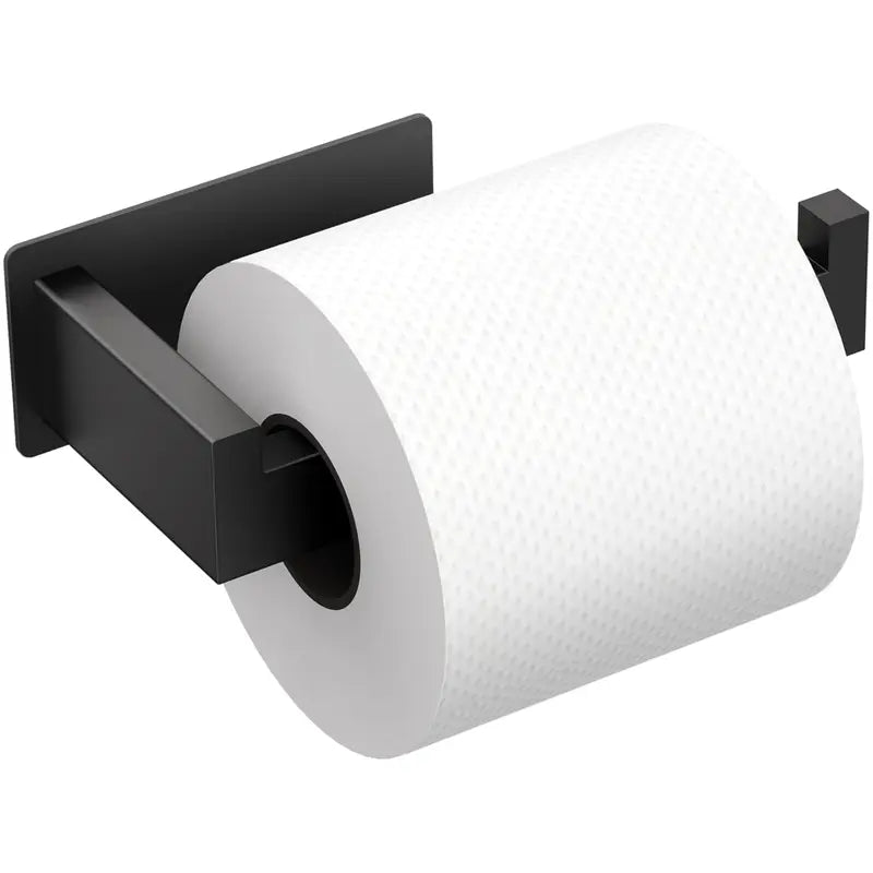 Auxmir Self-Adhesive Toilet Holder - No-Drilling Premium Thick SUS304 Stainless Steel, Rustproof, Durable 11lb Capacity Portable Toilet Paper Holder for Bathroom, RV