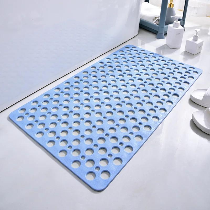 Rectangular PVC Anti-Skid Bath Mat with Suction Cups, Waterproof Slip-Resistant Grip Bathtub Mat for Shower Safety, Home Bathroom Supply, Anti-Skid Bath Mats, Grip Bath Mats