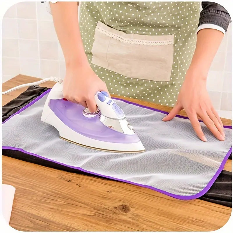 1pc Plaid Patterned High Temperature Ironing Cloth - Safeguards Clothing and Ironing Board, Heat-Resistant Insulation Pad for Worry-Free Ironing Experience - Premium Home Ironing Accessory