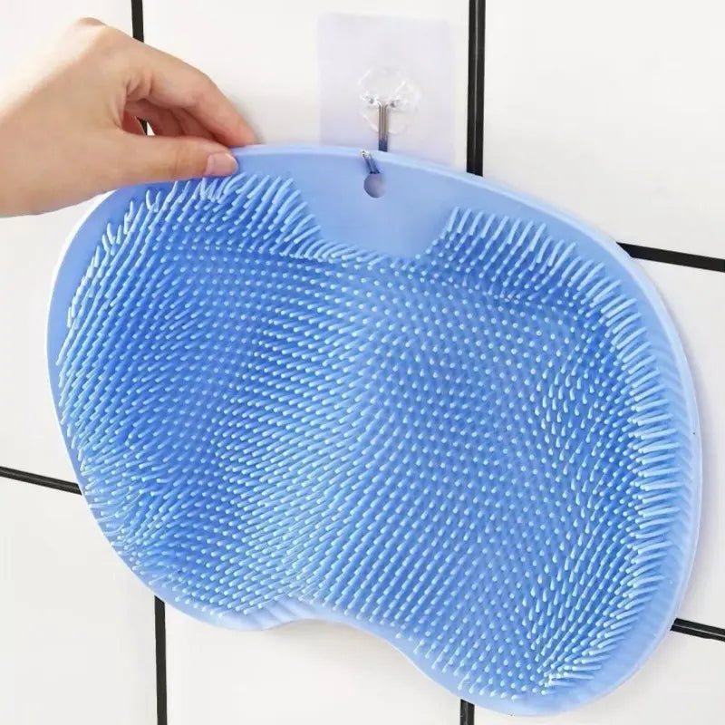 Non-Slip Bathmat with Suction Cups, Ideal for Shower & Back/foot Scrubbing, Perfect for Home Bathroom Essentials, Bathroom Accessory, Anti Slip Mat, Bathtub Mat, Bath Mats for Shower