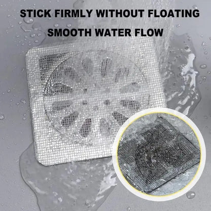 Disposable Drain Cover, Bathroom Sink Bathtub Kitchen Hair Catcher, Easy Prevents Hair Debris Entry, Bath Tool Accessory, Bathroom Essentials Accessories, Bathroom Sink Hair Trap, Bathroom Accessories, Bathroom Gadgets