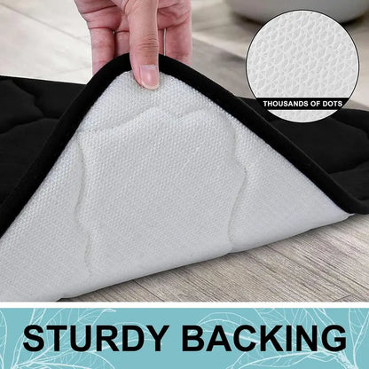 Memory Foam Bath Mat Rug 24x16, Ultra Soft Non Slip and Absorbent Bathroom Rug, Comfortable, Thick Bath Rug Carpet for Bathroom Floor, Tub and Shower