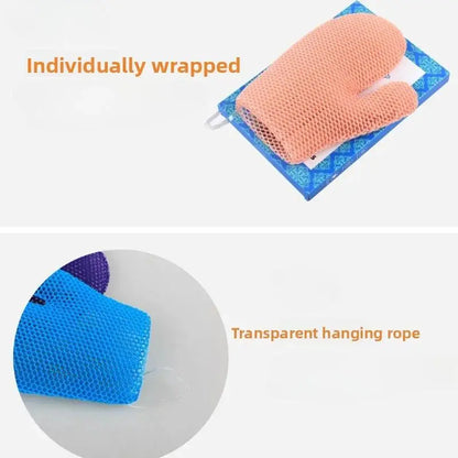 TPU Honeycomb Exfoliating Shower Finger Glove Caps - Anti-Bacterial, Breathable, Odorless Bath Gloves, Gentle Exfoliation, 1 Size Beauty, Adult Cleansing Tool, Geometric EVA Body Care Accessory, Massaging Bathroom Home Supply, Accessories for Women