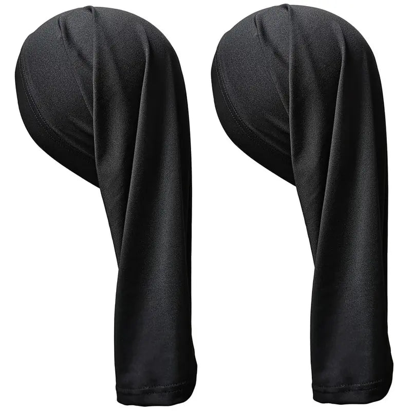 Dreadlocks Tube Socks Unisex Spandex Stocking Shower Cap for Long Dreads Braids Twist Open End Jumbo Hair Bonnet Covers Black Soft Breathable Material Elastic Closure