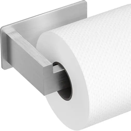 Auxmir Self-Adhesive Toilet Holder - No-Drilling Premium Thick SUS304 Stainless Steel, Rustproof, Durable 11lb Capacity Portable Toilet Paper Holder for Bathroom, RV
