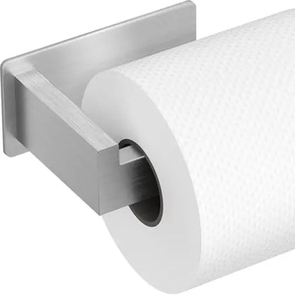 Auxmir Self-Adhesive Toilet Holder - No-Drilling Premium Thick SUS304 Stainless Steel, Rustproof, Durable 11lb Capacity Portable Toilet Paper Holder for Bathroom, RV