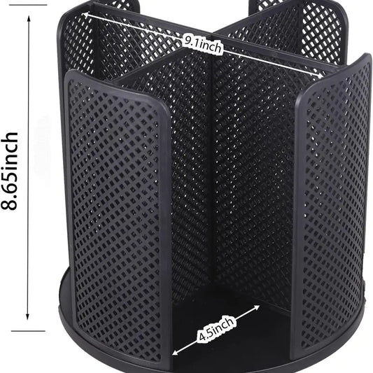 Coffee Cup Dispenser, Disposable Paper Cup and Lid Holder 360° Rotatable with 4 Compartments,Can Stacking 3-16oz Cups and Lid Holder for Coffee Shop,Home Countertop,Office,Restaurant,Kitchen