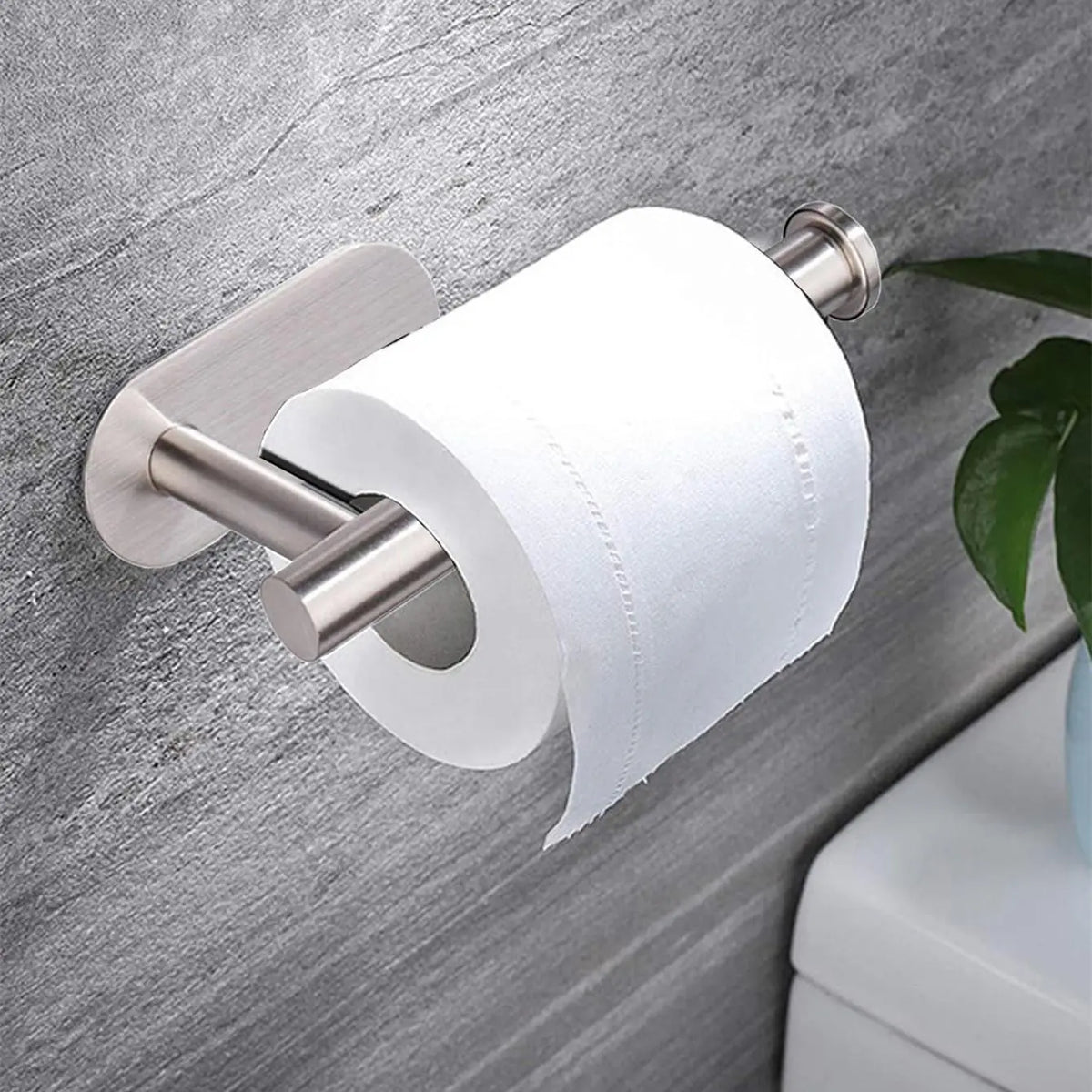 Wall-Mounted Toilet Paper Holder, Toilet Paper Organizer, Toilet Paper Storage Rack, Self-Adhesive Stainless Steel Toilet Paper Dispenser for Kitchen and Bathroom, Durable and Convenient Bathroom Accessories #GLOBAL PICKS