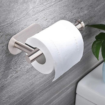 Wall-Mounted Toilet Paper Holder, Toilet Paper Organizer, Toilet Paper Storage Rack, Self-Adhesive Stainless Steel Toilet Paper Dispenser for Kitchen and Bathroom, Durable and Convenient Bathroom Accessories #GLOBAL PICKS