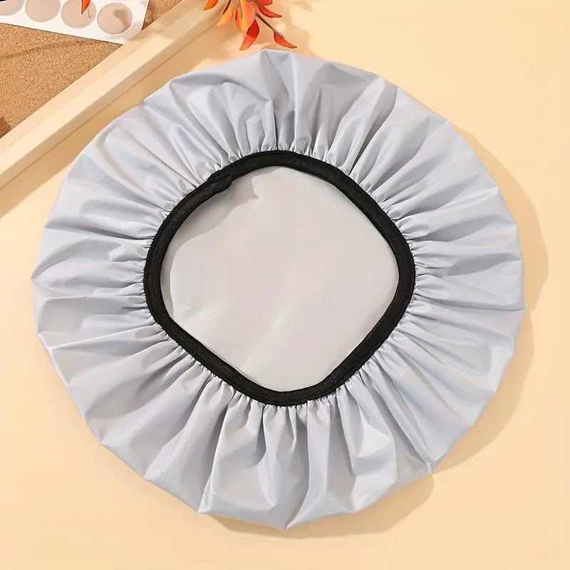 Women's Thick Reusable Bath Cap - 1pc Elastic Tight Fit for Long Hair, Hair Care & Oil Treatments, Shower Use (Home & Bathroom Supply)