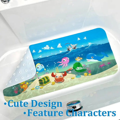 Non-Slip Bath Mat Shower Mats for Tub Kids,Anti-Slip-Resistant Bathtub Tub Mats Bathroom Mat XL Large Bath Mat 35X15 Inches