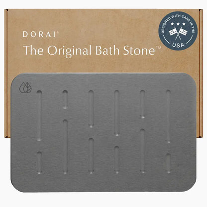 Minimalist Diatomite Stone Bath Mat Set - Rectangle, Lightweight, Absorbent, Fast Drying, Quick-Dry, Nonslip Base Modern Rain Slate Rugs for Bathroom, Elderly Use, Bath Decor, Sink Sides, Bath Rugs For Bathroom