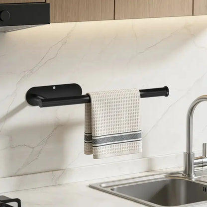 1pc Paper Towel Holder,Self Adhesive or Drilling Paper Towel Holders Under Cabinet,SUS304 Stainless Steel, Space-Saving, Easy Installation for Kitchen, RV & Bathroom-13" Towel Rack for Rolls, Plastic Wrap & More,Dispenser Bin.
