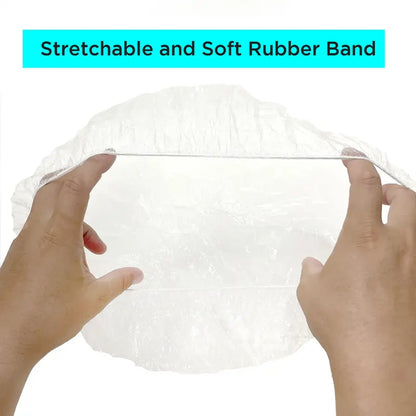 Donna Disposable Plastic Shower Cap 15pcs for Women, Reusable Waterproof Caps for Bathing, Spa and Travel