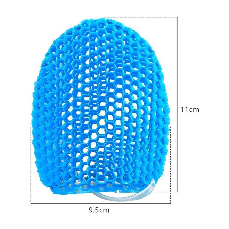 TPU Honeycomb Exfoliating Shower Finger Glove Caps - Anti-Bacterial, Breathable, Odorless Bath Gloves, Gentle Exfoliation, 1 Size Beauty, Adult Cleansing Tool, Geometric EVA Body Care Accessory, Massaging Bathroom Home Supply, Accessories for Women