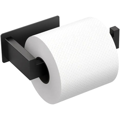 Auxmir Self-Adhesive Toilet Holder - No-Drilling Premium Thick SUS304 Stainless Steel, Rustproof, Durable 11lb Capacity Portable Toilet Paper Holder for Bathroom, RV