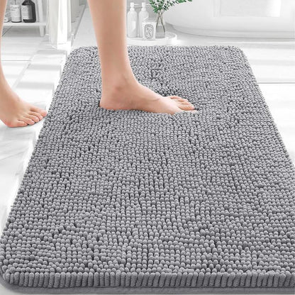Bathroom Rugs 30x20, Extra Soft Absorbent Chenille Bath Rugs, Rubber Backing Quick Dry, Machine Washable Bath Mats for Bathroom Floor, Tub and Shower, Home Decor Accessories