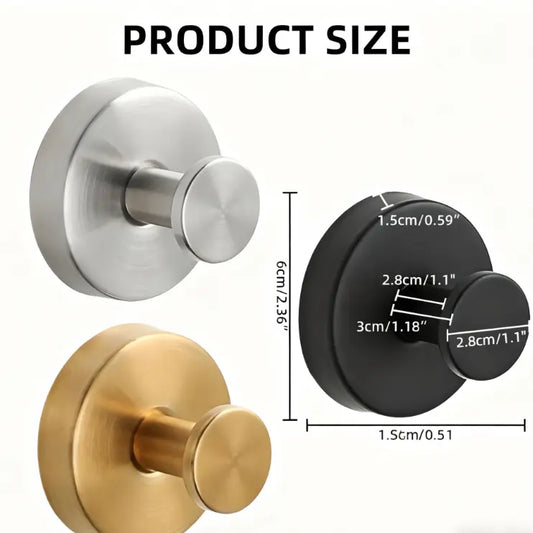 2 Pack Suction Cup Hooks for Wreaths on Glass, No Drill Suction Cup Hooks, Wreath Hangers for Front Door, Metal Towel Hooks for Shower Bathroom Mirror