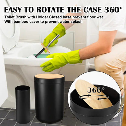 9PCS Durable Multifunctional Plastic Bathroom Sets Full Set - Lightweight Home Accessory Kit for RV, Apartment - Trash Can, Toilet Brush, Toothbrush Holder, Lotion Dispenser, Soap Dish, Cup, Vanity Tray, Qtip Holder - Ideal Dorm Gift