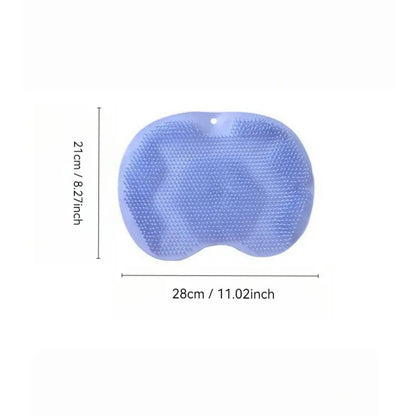 Non-Slip Bathmat with Suction Cups, Ideal for Shower & Back/foot Scrubbing, Perfect for Home Bathroom Essentials, Bathroom Accessory, Anti Slip Mat, Bathtub Mat, Bath Mats for Shower