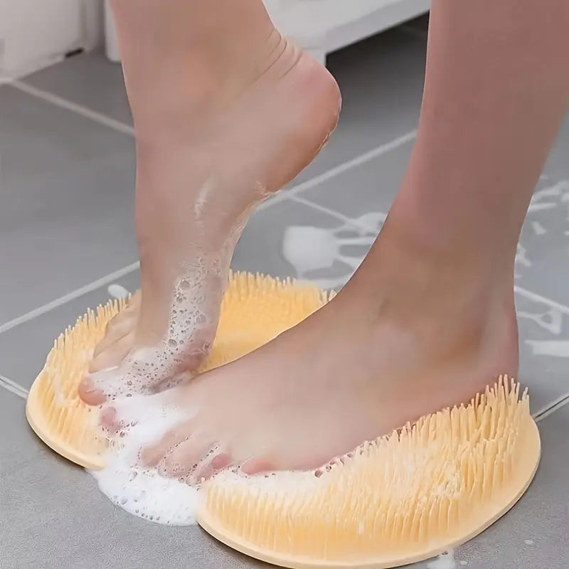 Non-Slip Bathmat with Suction Cups, Ideal for Shower & Back/foot Scrubbing, Perfect for Home Bathroom Essentials, Bathroom Accessory, Anti Slip Mat, Bathtub Mat, Bath Mats for Shower