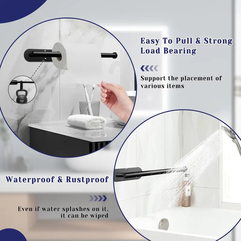 Paper Towel Holder, Self-Adhesive Paper Towel Holder Under Cabinet for Kitchen, No Drill Wall Mount-SUS304 Stainless Steel, Space-Saving, Easy Installation for Kitchen, RV & Bathroom-13’’ Towel Rack for Rolls, Plastic Wrap & More