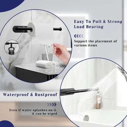 Paper Towel Holder, Self-Adhesive Paper Towel Holder Under Cabinet for Kitchen, No Drill Wall Mount-SUS304 Stainless Steel, Space-Saving, Easy Installation for Kitchen, RV & Bathroom-13’’ Towel Rack for Rolls, Plastic Wrap & More