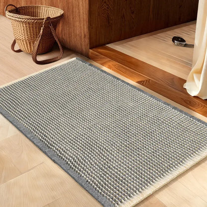 IM HOME Waffle Bath Mat Rugs 1/2/3 Piece, Boho Woven Modern Carpet, Absorbent Bathroom Rugs, Soft Washable Bath Rugs with Tassels for Bathroom, Bedroom, Kitchen, Shower, Tub,Halloween