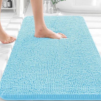 Bathroom Rugs 30x20, Extra Soft Absorbent Chenille Bath Rugs, Rubber Backing Quick Dry, Machine Washable Bath Mats for Bathroom Floor, Tub and Shower, Home Decor Accessories