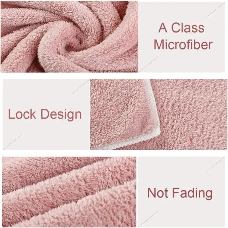 Women's 3-Piece Microfiber Bonnet Scrub Cap Hair Towel Caps - Shiny, Light, Ultra-Absorbent, Extremely Soft, Breathable, Fast-Drying Turban Wraps, 1 Size Fits Most, Microfibre Absorbing Drying Bathroom Home Towel Supplies