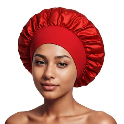 Women's Adjustable Reusable Waterproof Non-Woven Shower Cap, Random Color Shipped Fashion Bathroom Home Supply Accessory