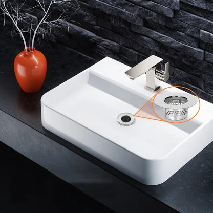 2-Pack Heavy-Duty Bathroom Sink & Bathtub Drain Cover, Anti Clogging Drainage, Stainless Steel, Drain Strainer, Fits 1.25"-1.60" Drain Holes, for Bathroom, Kitchen, Easy Installation & Cleaning, Corrosion-Resistant Drain Protector