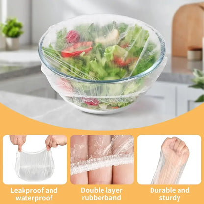 200 Bowl Covers Shower Caps for Sourdough Bread Proofing Large