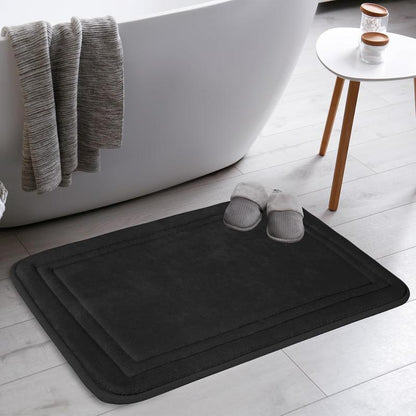 Toilet Rugs U Shaped Washable Non Slip Toilet Floor Mat Memory  Contour Bath Rugs for Bathroom