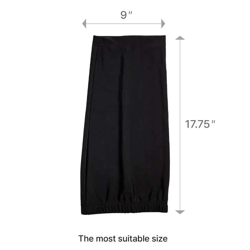Dreadlocks Tube Socks Unisex Spandex Stocking Shower Cap for Long Dreads Braids Twist Open End Jumbo Hair Bonnet Covers Black Soft Breathable Material Elastic Closure