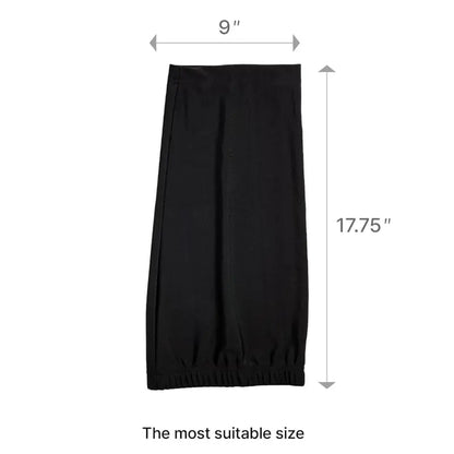 Dreadlocks Tube Socks Unisex Spandex Stocking Shower Cap for Long Dreads Braids Twist Open End Jumbo Hair Bonnet Covers Black Soft Breathable Material Elastic Closure