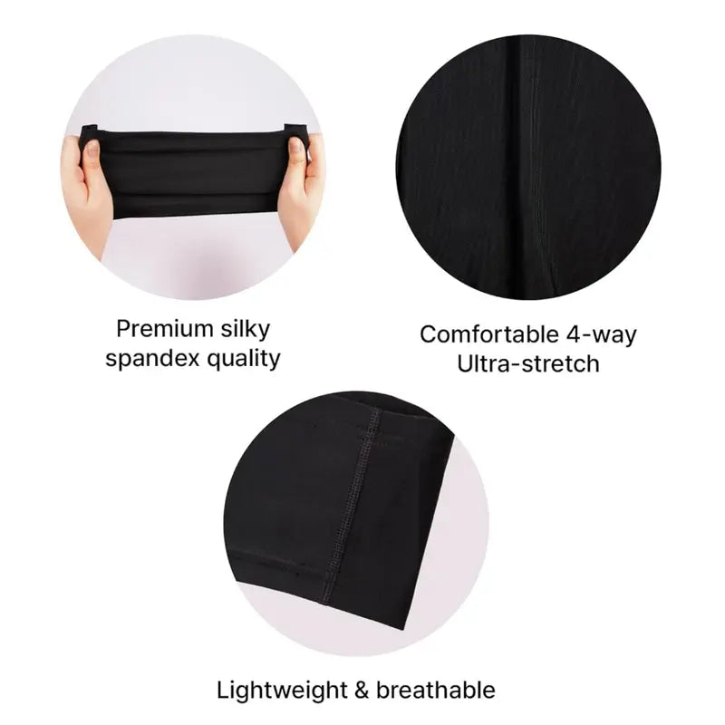 Dreadlocks Tube Socks Unisex Spandex Stocking Shower Cap for Long Dreads Braids Twist Open End Jumbo Hair Bonnet Covers Black Soft Breathable Material Elastic Closure