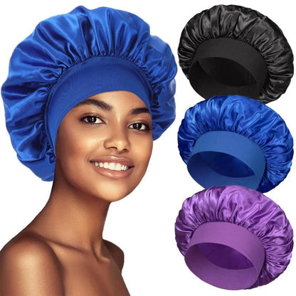 Women's Adjustable Reusable Waterproof Non-Woven Shower Cap, Random Color Shipped Fashion Bathroom Home Supply Accessory