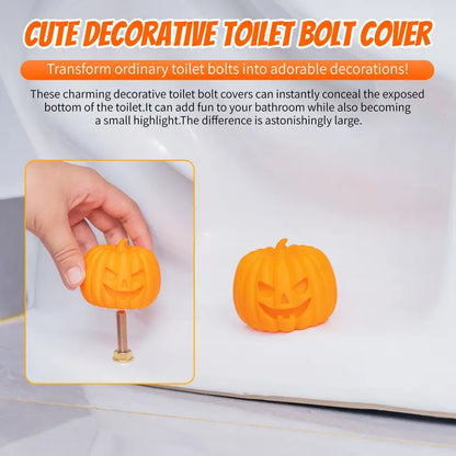 2Pcs Cute Animal Design Toilet Bolt Caps, Decorative Screw Covers for Bottom, Bathroom Gadget Accessories Light Installation Bathroom Accessory