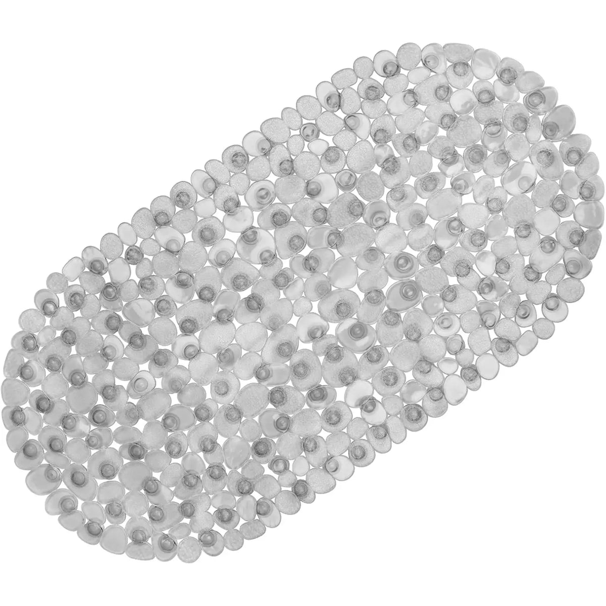 1pc Pebble Shaped Bath Mat - Non-slip Bathtub Mat with Suction Cups and Drain Holes, Bath Mat For Tub Non Slip, Machine Washable, Bathtub Safe Shower Mat