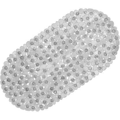 1pc Pebble Shaped Bath Mat - Non-slip Bathtub Mat with Suction Cups and Drain Holes, Bath Mat For Tub Non Slip, Machine Washable, Bathtub Safe Shower Mat
