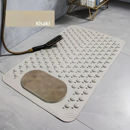 Household Non slip and Anti drop PVC Bathroom Mat Bathroom Mat with Suction Cup and Drain Hole Suitable for Hotels Toilets Showers Easy To Clean and Take Care of Bathroom Accessories