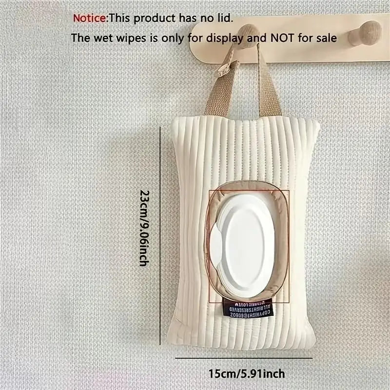 Simple Car Home Paper Towel Storage Bag, Cute Wet Wipe Holder for Baby Stroller, Convenient Portable Practical Pull-Down Handheld Organizer