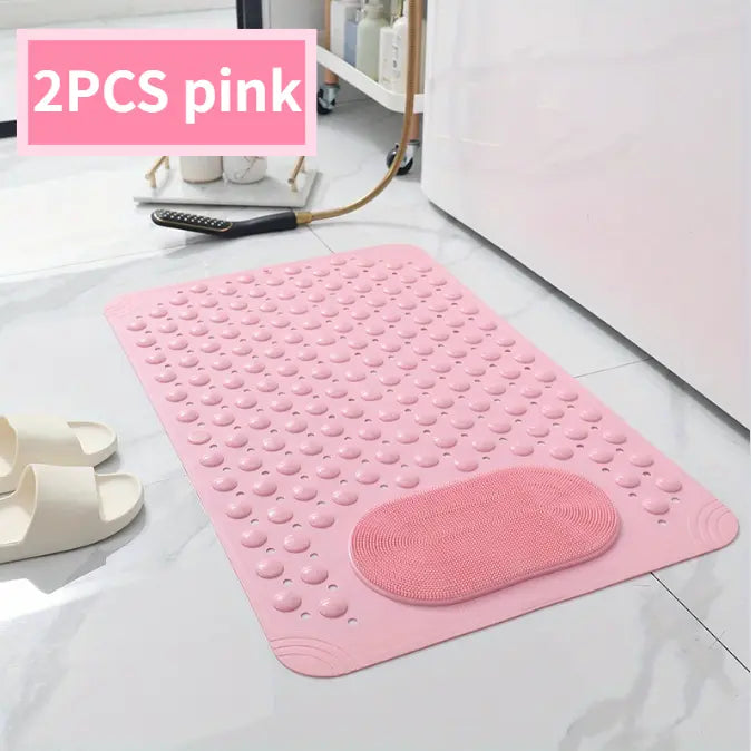 Non-Slip Bathroom Massage Mat with Antislip Backing & Massage Dots, Water-Absorbent Safety Bath Rugs for Bathroom, Household Use