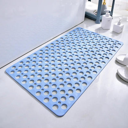 Rectangular PVC Anti-Skid Bath Mat with Suction Cups, Waterproof Slip-Resistant Grip Bathtub Mat for Shower Safety, Home Bathroom Supply, Anti-Skid Bath Mats, Grip Bath Mats