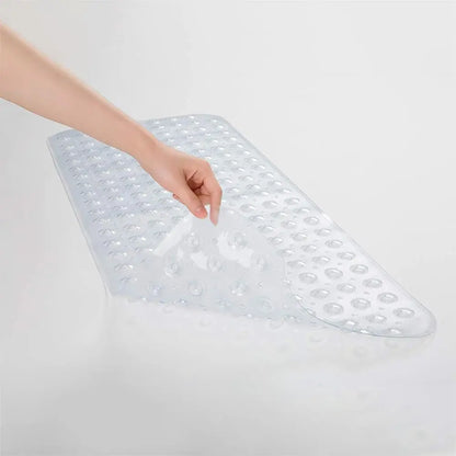 Bathtub & Shower Mat with Suction Cup Design, Non-slip Folding Bath Mat, Bathroom Accessories, PVC Bath Mat