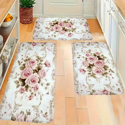 Witch Rose Mat Non Slip Halloween Doormat Machine Washable Flannel Indoor Outdoor Home Decor Ultra Comfortable quick drying bathroom mat indoor area non-slip shower mat