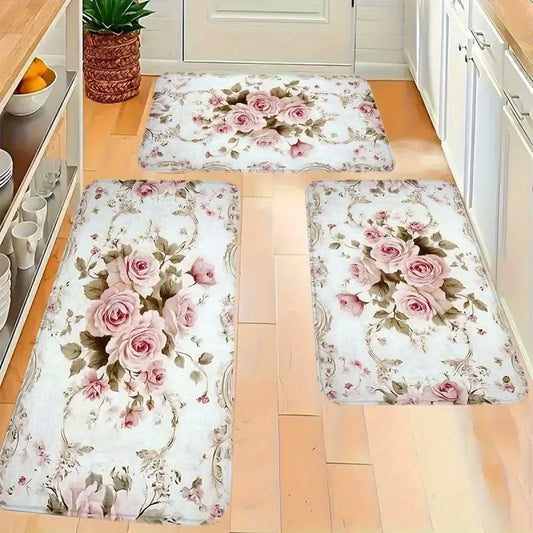 Witch Rose Mat Non Slip Halloween Doormat Machine Washable Flannel Indoor Outdoor Home Decor Ultra Comfortable quick drying bathroom mat indoor area non-slip shower mat