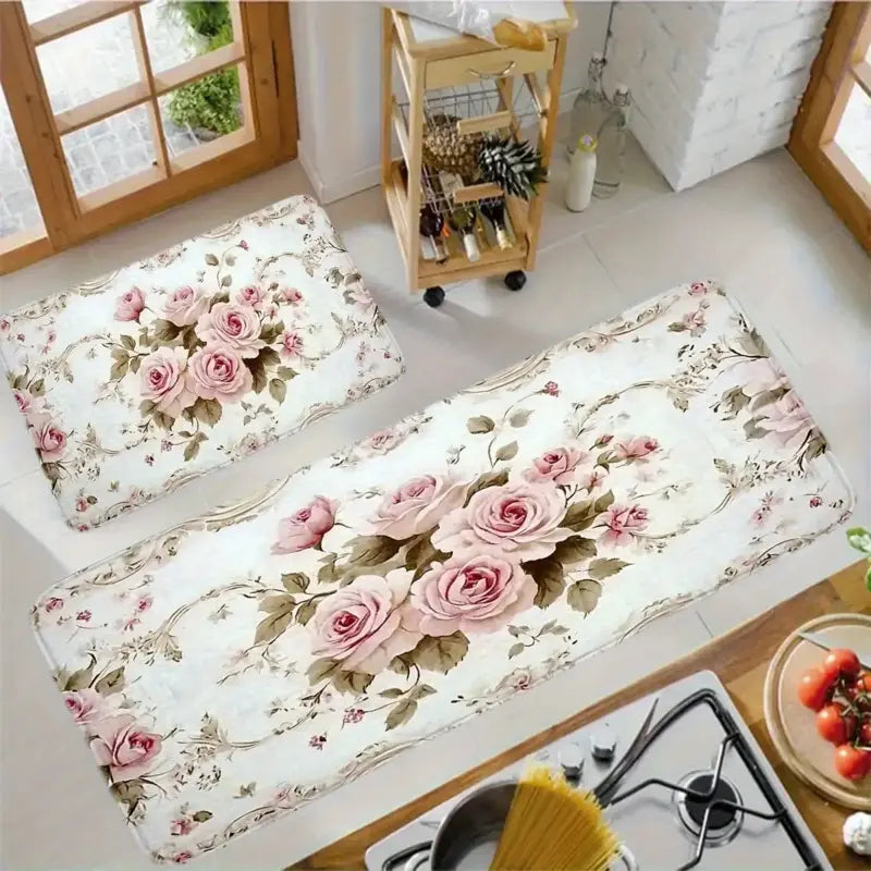 Witch Rose Mat Non Slip Halloween Doormat Machine Washable Flannel Indoor Outdoor Home Decor Ultra Comfortable quick drying bathroom mat indoor area non-slip shower mat